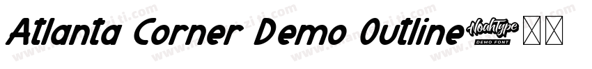 Atlanta Corner Demo Outline字体转换